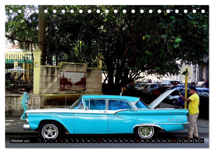 Produktbild: Auto-Legenden Ford Fairlane 500 (Tischkalender 2025 DIN A5 quer), CALVENDO Monatskalender
