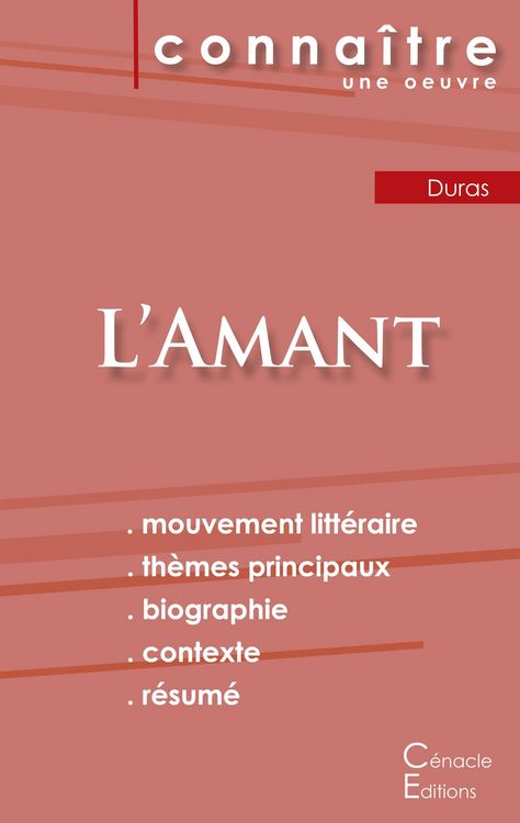 Produktbild: Fiche de lecture L'Amant de Marguerite Duras (Analyse litt&eacute;raire de r&eacute;f&eacute;rence et r&eacute;sum&eacute; complet)
