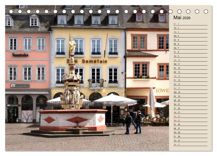 Produktbild: TRIER an der Mosel (Tischkalender 2026 DIN A5 quer), CALVENDO Monatskalender