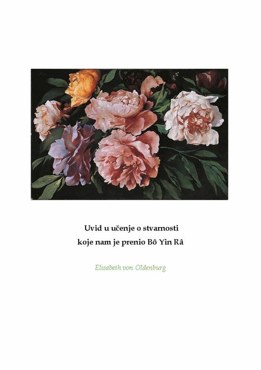Produktbild: Uvid u ucenje o stvarnosti koje nam je prenio B&ocirc; Yin R&acirc; (Elisabeth von Oldenburg)
