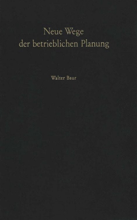 Produktbild: Neue Wege der betrieblichen Planung