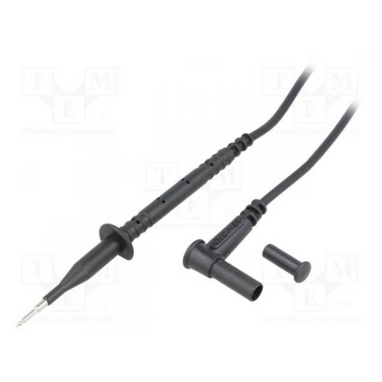 Produktbild: Chauvin Arnoux Messleitung 4 mm Sicherheits-Stecker 4 mm Sicherheits-Buchse 0.85 m Schwarz 1 St.