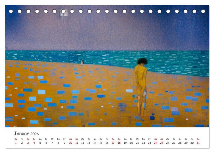 Produktbild: Ostsee Kunstwerke (Tischkalender 2026 DIN A5 quer), CALVENDO Monatskalender