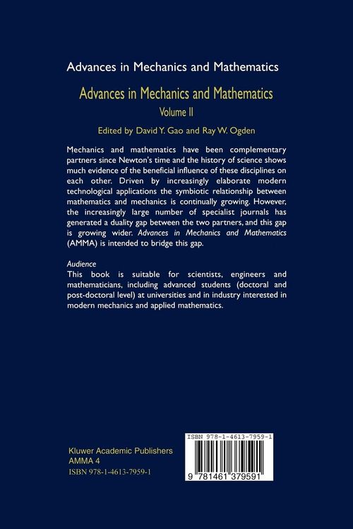 Produktbild: Advances in Mechanics and Mathematics