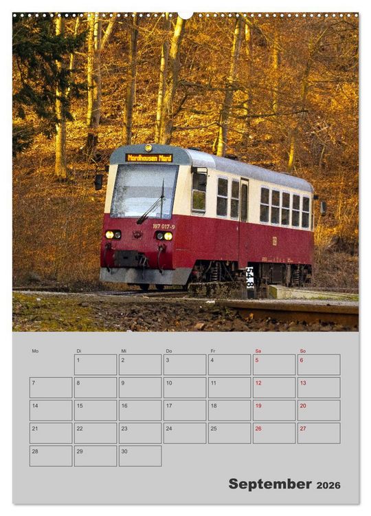 Produktbild: Brockenbahn - Terminplaner (hochwertiger Premium Wandkalender 2026 DIN A2 hoch), Kunstdruck in Hochglanz