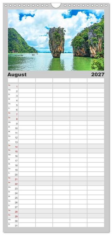 Produktbild: Familienplaner 2027 - Magische Wunderwelten der Natur mit 5 Spalten (Wandkalender, 21 x 45 cm) CALVENDO