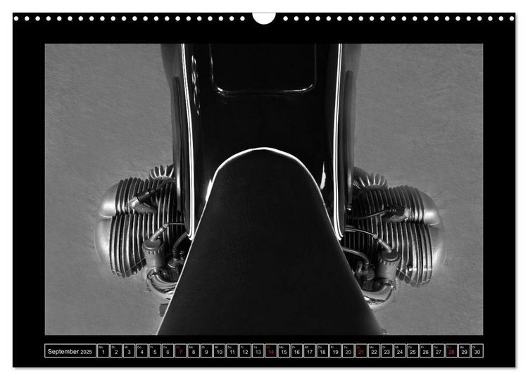 Produktbild: BMW R69S in schwarzweiss (Wandkalender 2025 DIN A3 quer), CALVENDO Monatskalender
