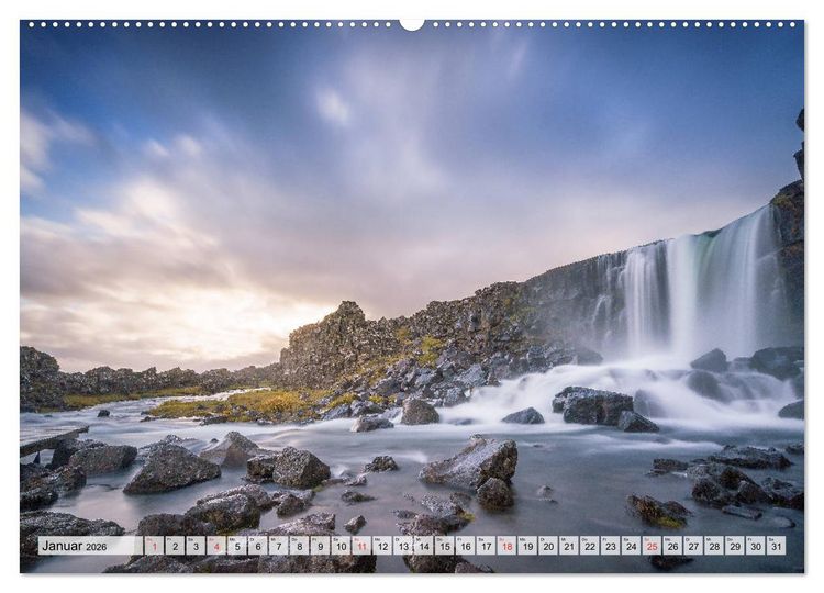 Produktbild: Island - Augenblicke 2026 (hochwertiger Premium Wandkalender 2026 DIN A2 quer), Kunstdruck in Hochglanz