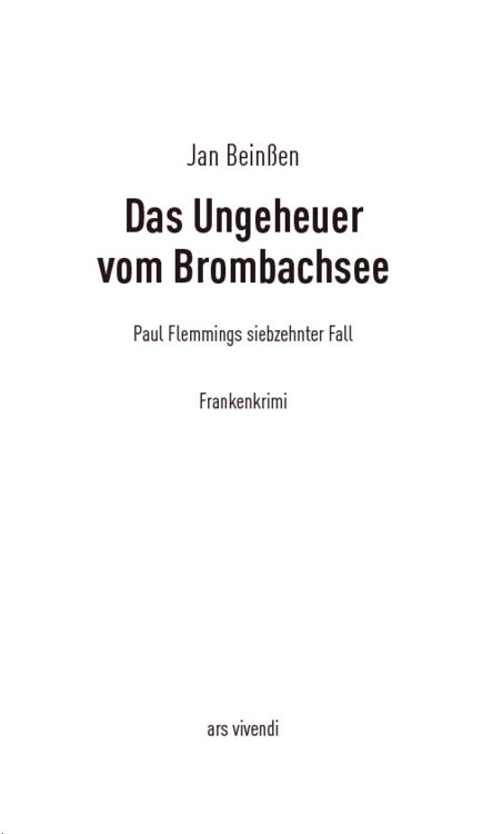 Produktbild: Das Ungeheuer vom Brombachsee