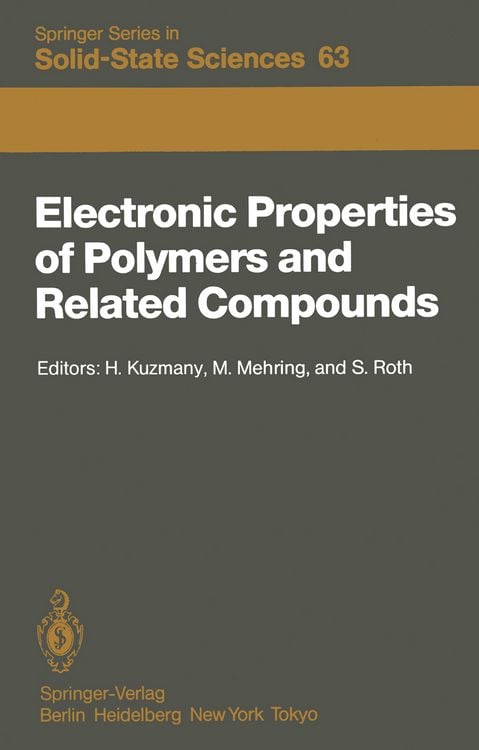 Produktbild: Electronic Properties of Polymers and Related Compounds