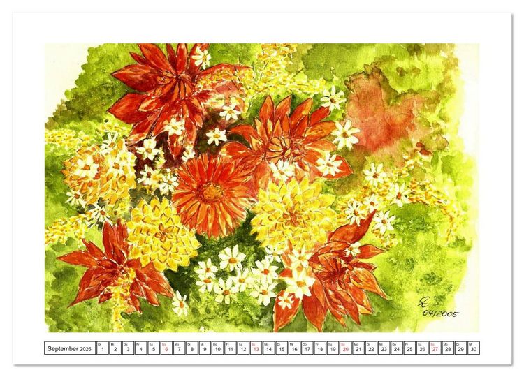 Produktbild: Der AQUARELL-Kalender (Wandkalender 2026 DIN A3 quer), CALVENDO Monatskalender