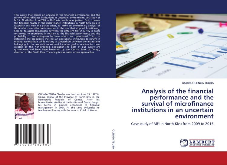 Produktbild: Analysis of the financial performance and the survival of microfinance institutions in an uncertain environment