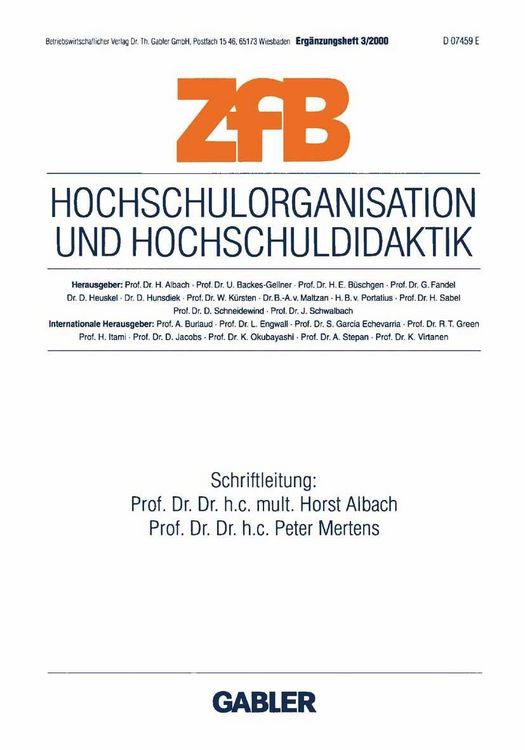 Produktbild: Hochschulorganisation und Hochschuldidaktik