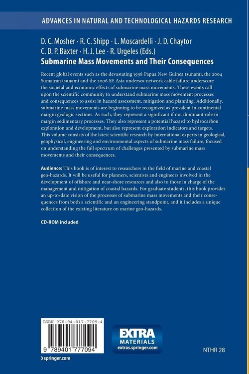 Produktbild: Submarine Mass Movements and Their Consequences