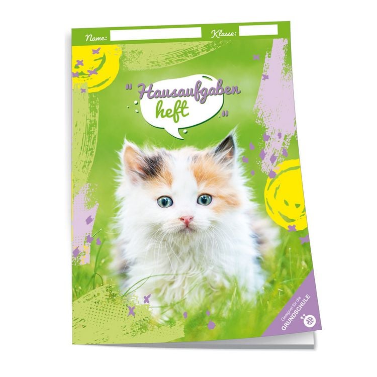 Produktbild: Tr&ouml;tsch Hausaufgabenheft Grundschule Katze