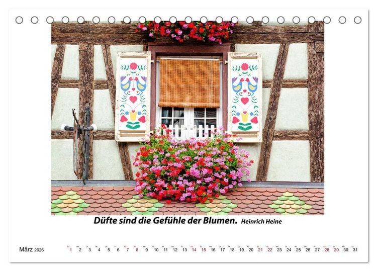 Produktbild: Fenster Gedanken (Tischkalender 2026 DIN A5 quer), CALVENDO Monatskalender