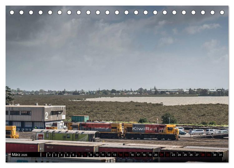 Produktbild: Eisenbahn in Neuseeland (Tischkalender 2026 DIN A5 quer), CALVENDO Monatskalender