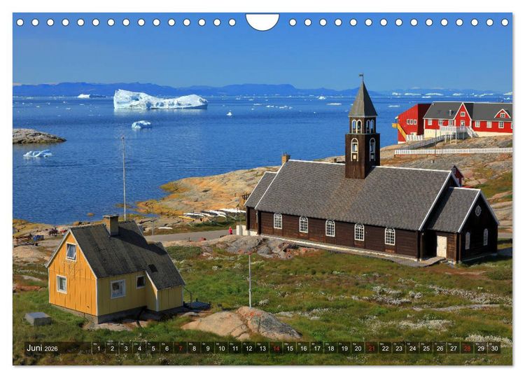 Produktbild: Gr&ouml;nland - Ilulissat und die Diskobucht (Wandkalender 2026 DIN A4 quer), CALVENDO Monatskalender