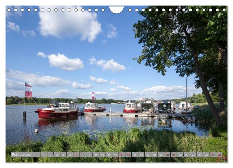 Produktbild: Hausbooturlaub Deutschland - Mecklenburgische Seenplatte (Wandkalender 2027 DIN A4 quer), CALVENDO Monatskalender