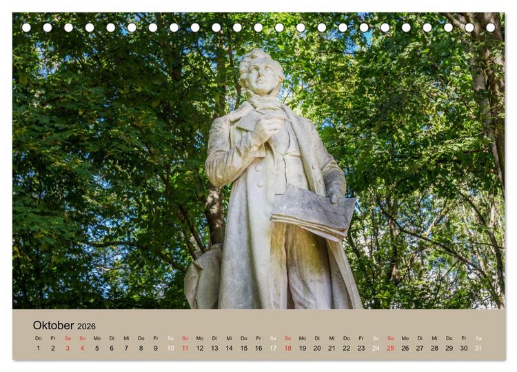 Produktbild: Gro&szlig;er Tiergarten Berlin - Von Dichtern und Komponisten (Tischkalender 2026 DIN A5 quer), CALVENDO Monatskalender