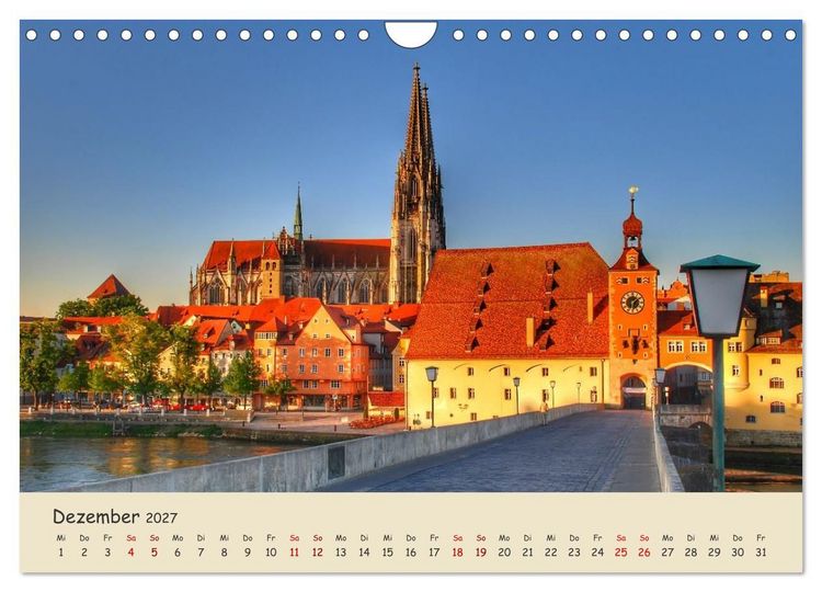 Produktbild: Regensburg. Du bist so sch&ouml;n (Wandkalender 2027 DIN A4 quer), CALVENDO Monatskalender