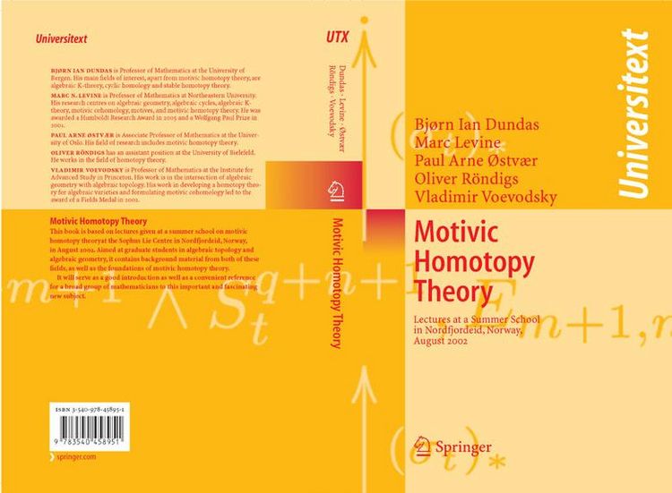 Produktbild: Motivic Homotopy Theory