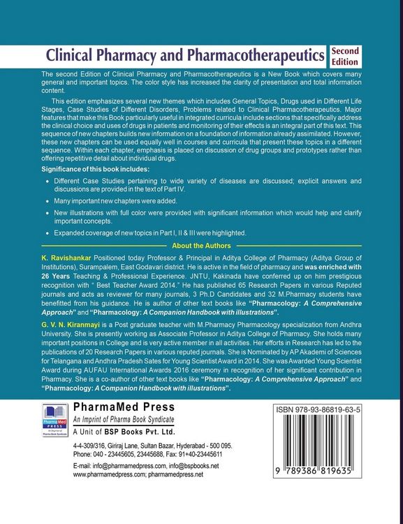 Produktbild: Clinical Pharmacy and Pharmacotherapeutics