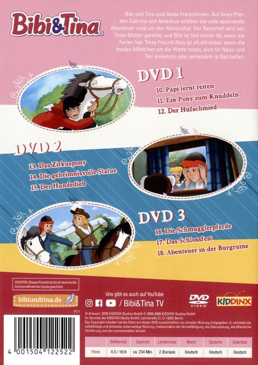 Produktbild: Bibi & Tina - Box 2 Folge 10-18 [3 DVDs]
