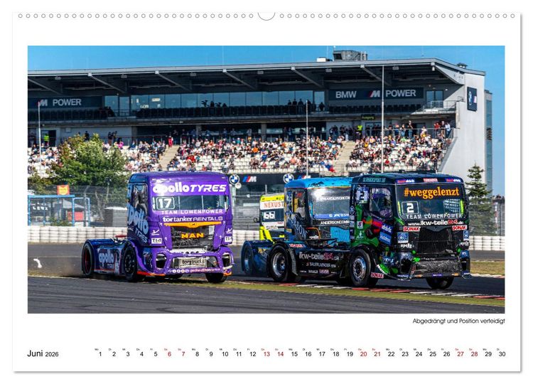 Produktbild: TRUCK RACING - Motorsport in XXL (Wandkalender 2026 DIN A2 quer), CALVENDO Monatskalender