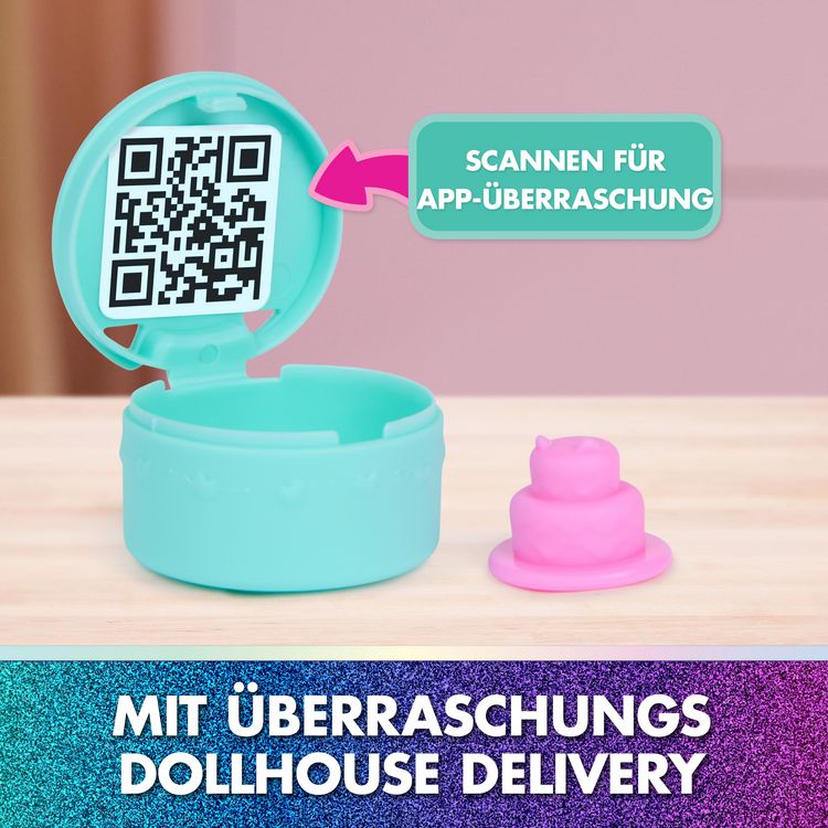 Produktbild: DREAMWORKS GABBY'S DOLLHOUSE: DER FILM - Portal Raum "Cakeys zuckers&uuml;&szlig;e Sprinklek&uuml;che" mit Spielfigur & Zubeh&ouml;r
