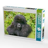Produktbild: CALVENDO Puzzle Berggorilla-Kind, Ruanda | 1000 Teile Lege-Gr&ouml;&szlig;e 64x48cm Foto-Puzzle f&uuml;r gl&uuml;ckliche Stunden