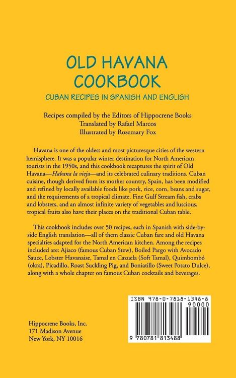 Produktbild: Old Havana Cookbook: Cuban Recipes in Spanish and English