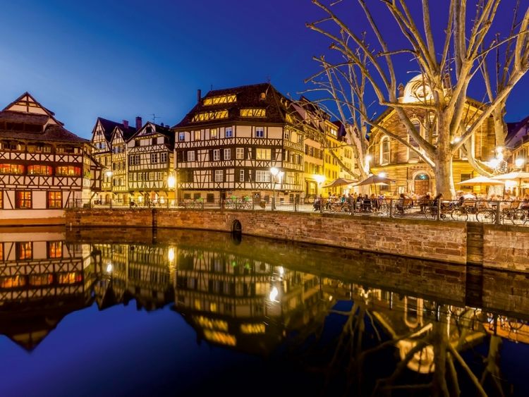 Produktbild: CALVENDO Puzzle Restaurant La Corde &agrave; Linge am Place Benjamin Zix in Stra&szlig;burg | 1000 Teile Lege-Gr&ouml;&szlig;e 64x48cm Foto-Puzzle f&uuml;r gl&uuml;ckliche Stunden