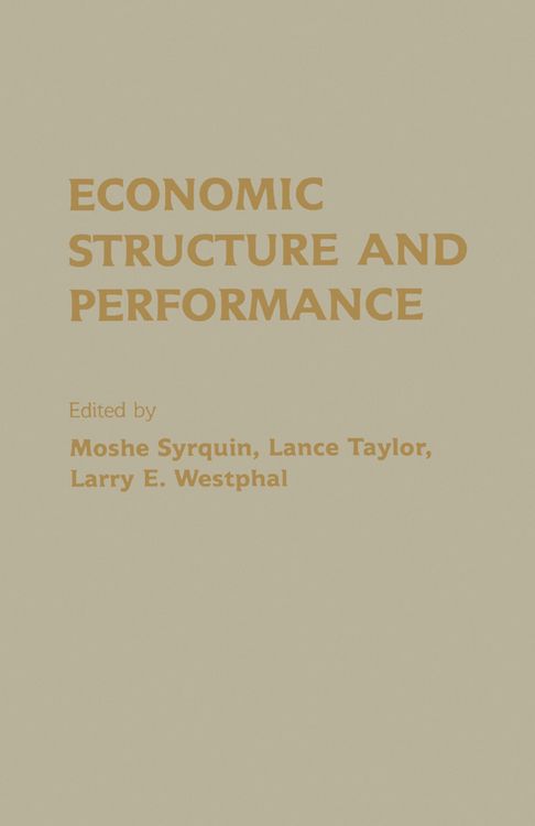 Produktbild: Economic Structure and Performance
