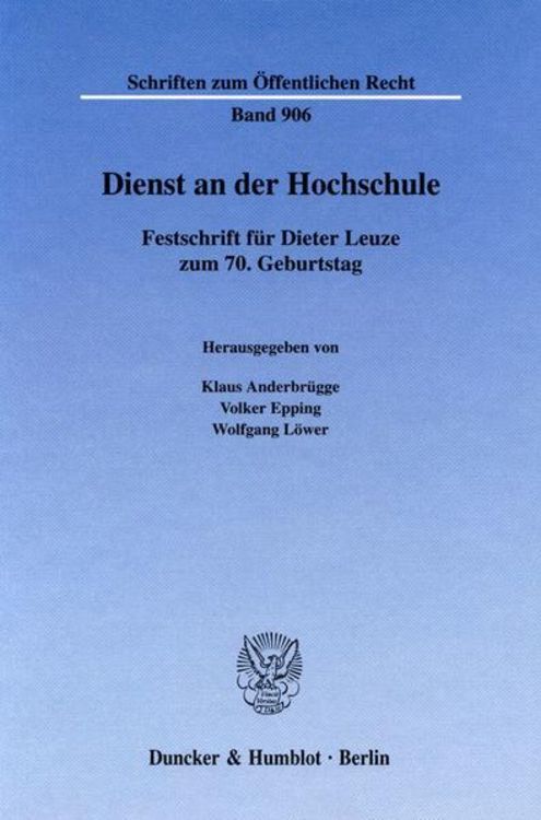Bild vom Artikel Dienst an der Hochschule. vom Autor Klaus Anderbrügge