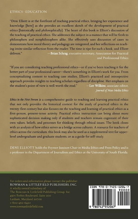 Produktbild: Ethics in the First Person
