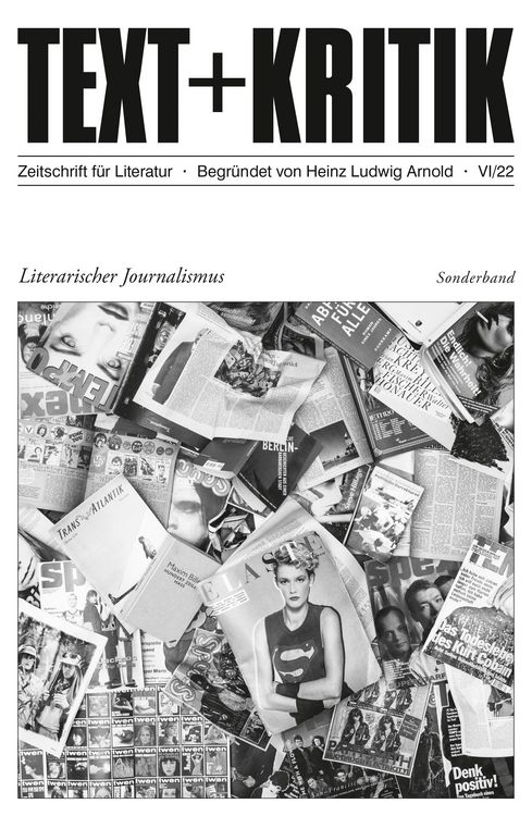 Produktbild: TEXT + KRITIK Sonderband - Literarischer Journalismus