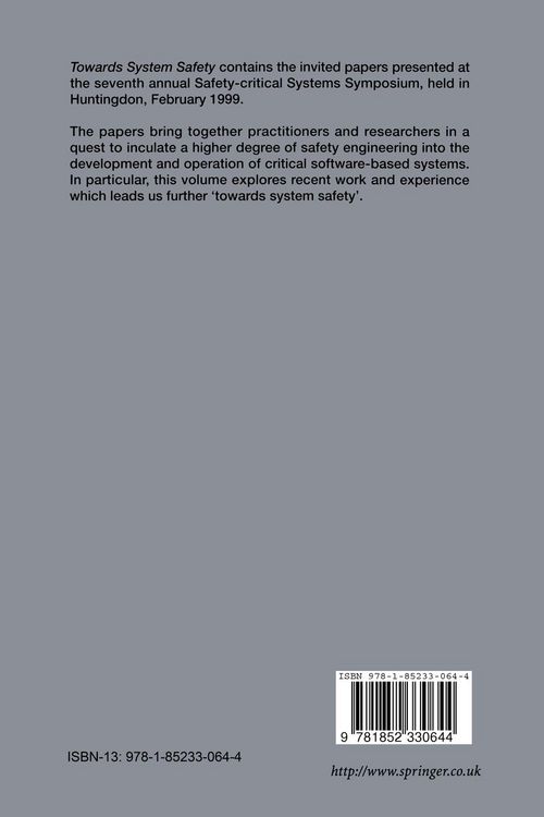 Produktbild: Towards System Safety