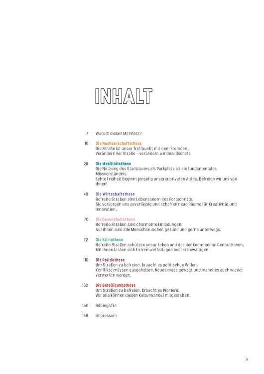 Produktbild: Manifest der freien Straße