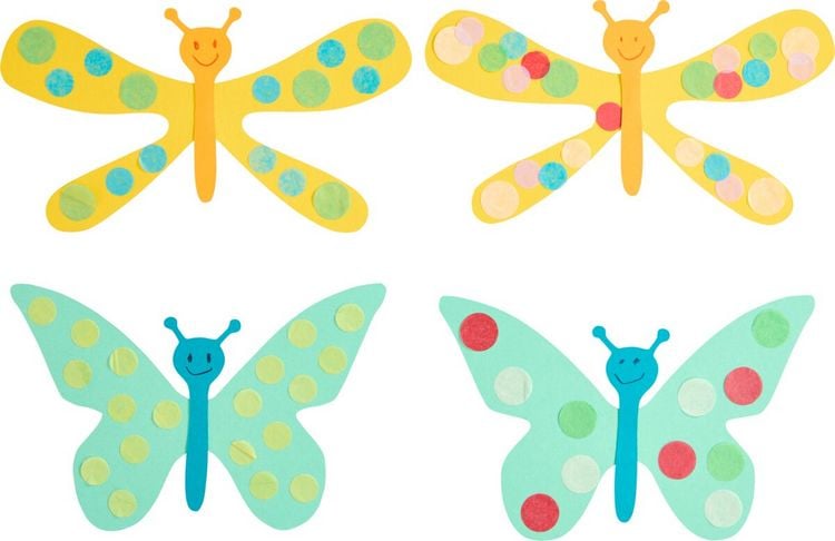Produktbild: Bastelset - Erstes Kleben Schmetterlinge