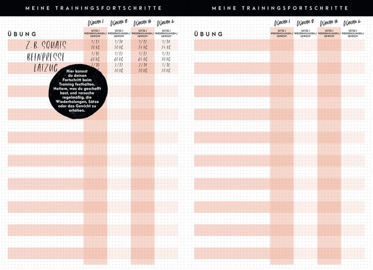 Produktbild: Fitness Lifestyle Planer