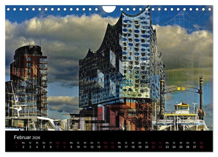 Produktbild: Elbphilharmonie-ARTig (Wandkalender 2026 DIN A4 quer), CALVENDO Monatskalender