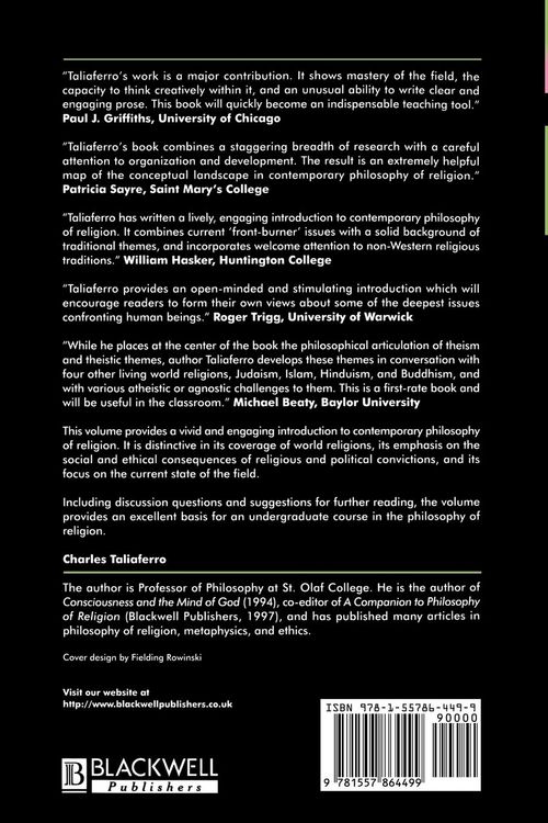 Produktbild: Contemporary Philosophy of Religion