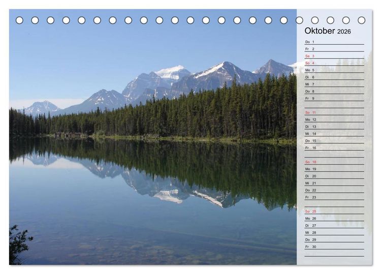 Produktbild: Rocky Mountains 2026 (Tischkalender 2026 DIN A5 quer), CALVENDO Monatskalender