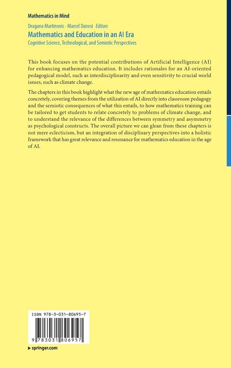 Produktbild: Mathematics and Education in an AI Era
