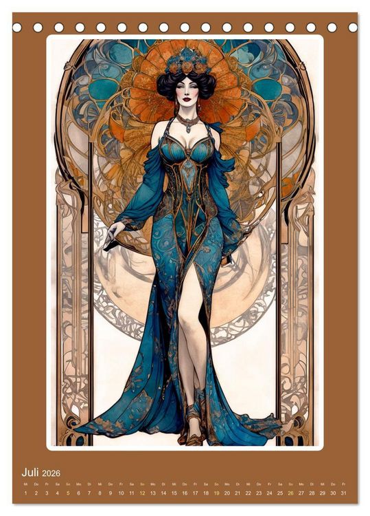 Produktbild: Illustrationskunst der Belle &Eacute;poque (Tischkalender 2026 DIN A5 hoch), CALVENDO Monatskalender