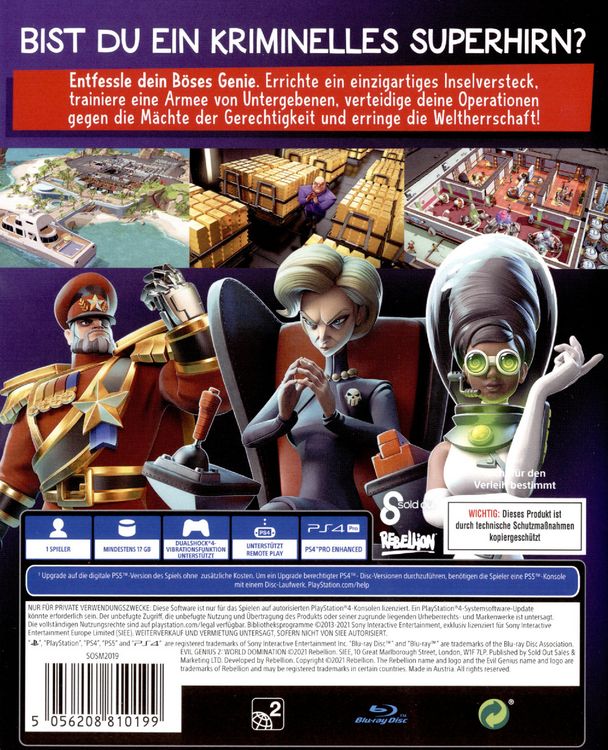 Produktbild: Evil Genius 2 - World Domination