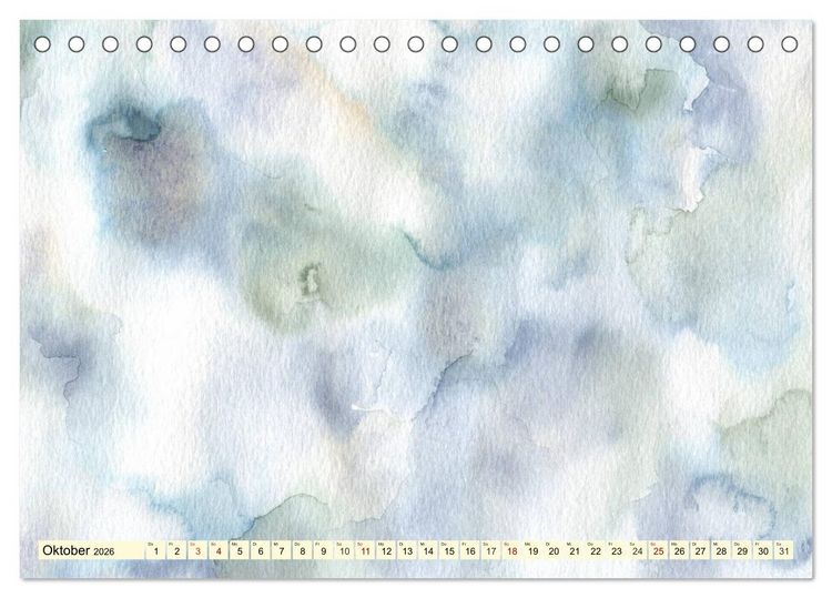 Produktbild: Kreativ-Kalender Aquarell. Bastelkalender zum Selbstgestalten (Tischkalender 2026 DIN A5 quer), CALVENDO Monatskalender