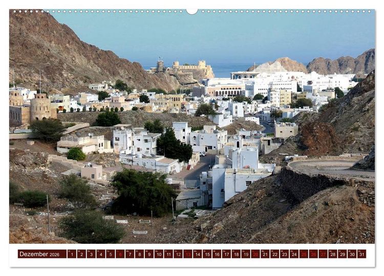 Produktbild: Oman (hochwertiger Premium Wandkalender 2026 DIN A2 quer), Kunstdruck in Hochglanz