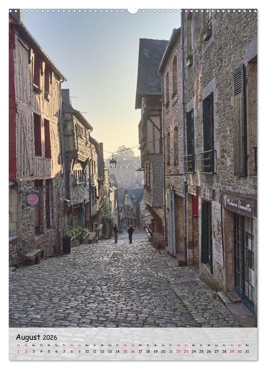 Produktbild: Dinan, die mittelalterliche Perle in der Bretagne (Wandkalender 2026 DIN A2 hoch), CALVENDO Monatskalender